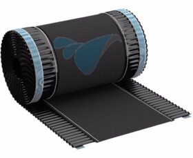 Ondervorst zwart 30 cm x 5 m