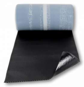 AlphaFlex Flat loodvervanger 30 cm x 10 meter zwart - glad