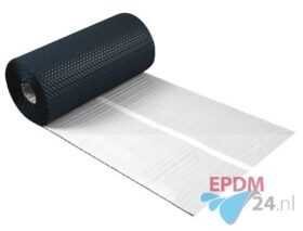 Aluminium loodvervanger 30 cm x 5 meter antraciet 3D