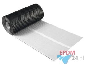 Aluminium loodvervanger 30 cm x 5 meter zwart 3D