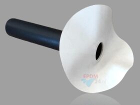 HWA Ø 75 mm met EPDM-slabbe - wit